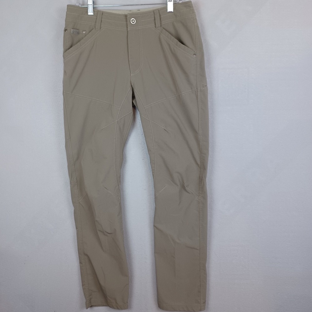 Kuhl Silencr Pants Mens 32x32 Tan Taupe Stretch Hiking Travel Outdoor Ripstop